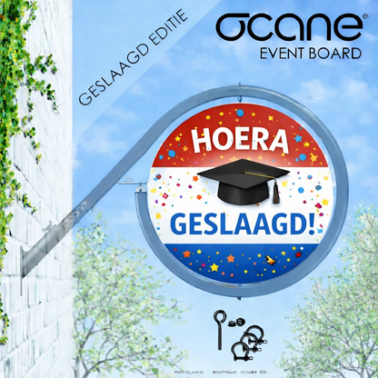 OCANE-EVENT BOARD Hoera GESLAAGD!