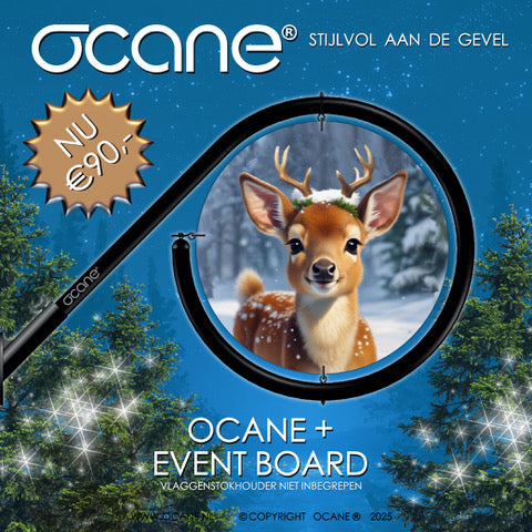 OCANE + HERT/RENDIER KERST BORD