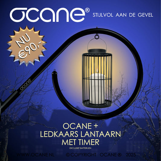 OCANE +  LEDKAARS LANTAARN MET TIMER